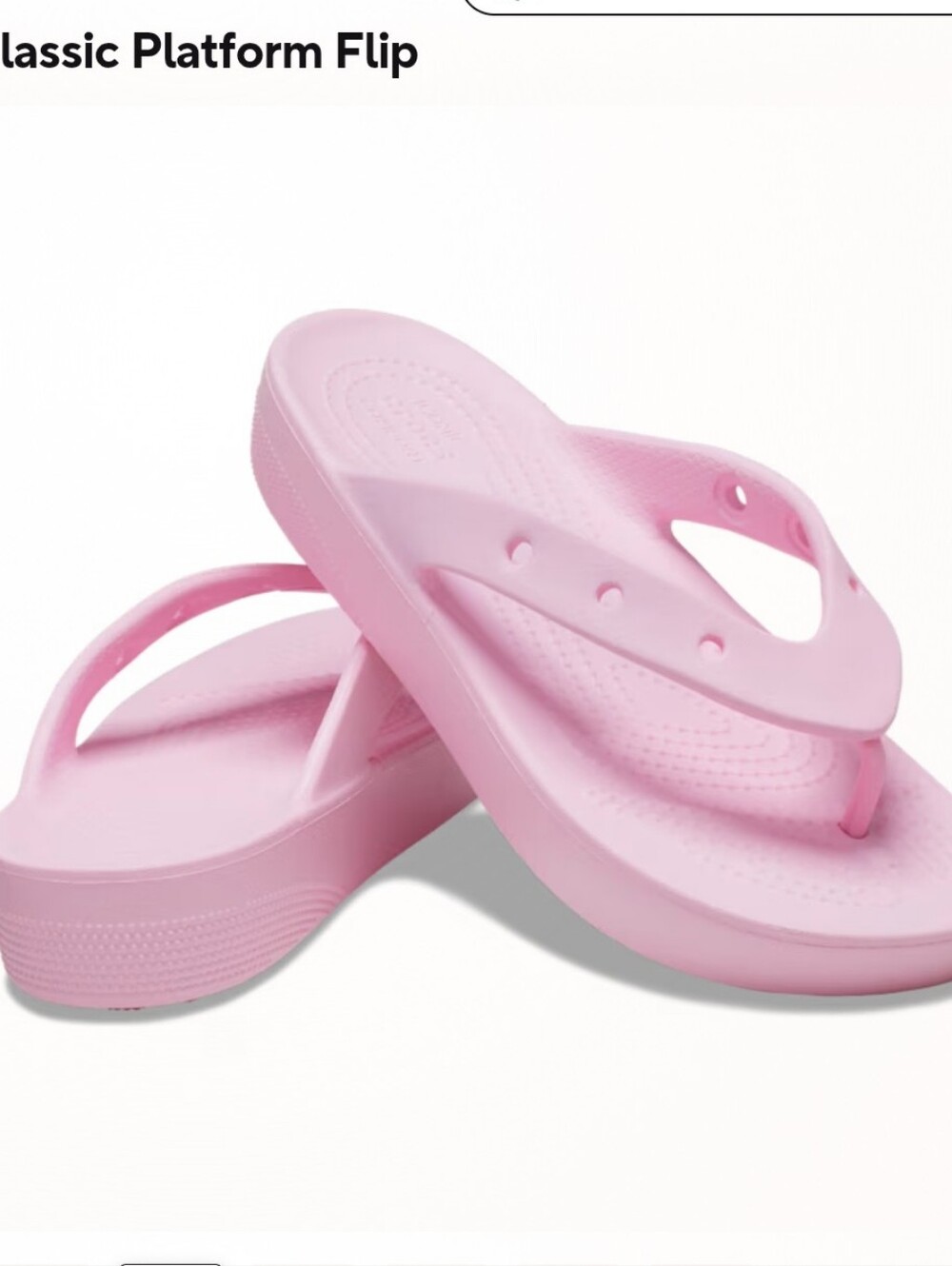 Crocs Classic Platform Flip Sandals Size 11